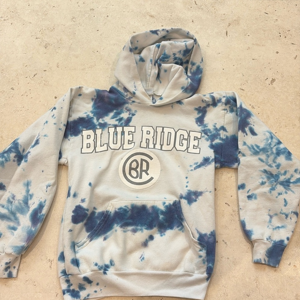 CAMP BLUE RIDGE Youth L (14-16) Tie-Dye Hoodie Sweatshirt